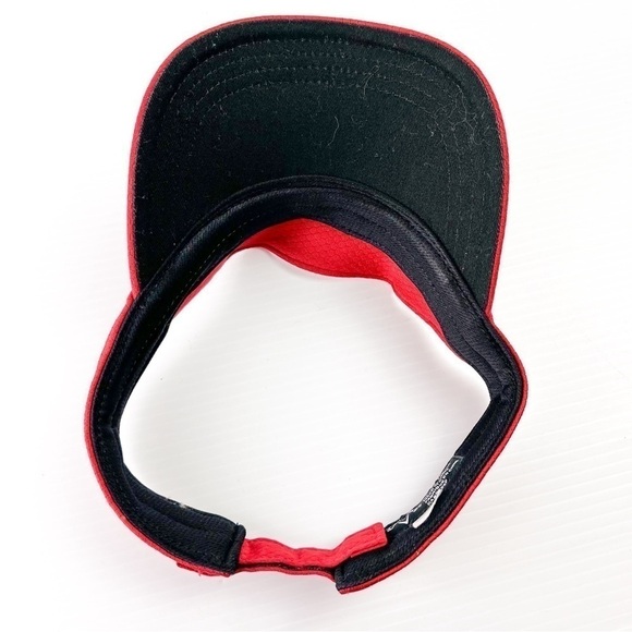 Callaway Golf Mens Liquid Metal Visor Collection Headwear Red Black One Size - Picture 6 of 7